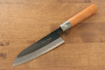 Masakage Masakage Mizu Blue Steel No.2 Black Finished Santoku  165mm with American Cherry Handle - Japannywholesale