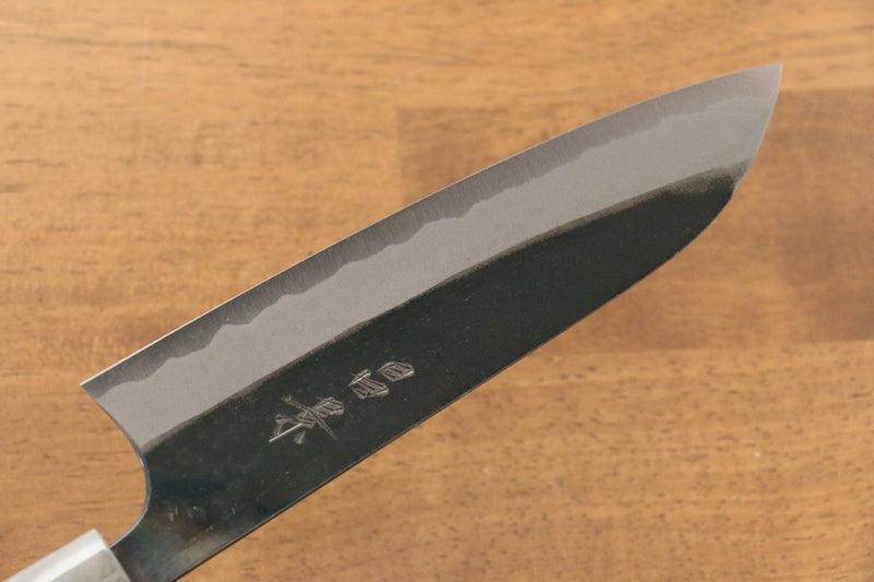 Masakage Masakage Mizu Blue Steel No.2 Black Finished Santoku  165mm with American Cherry Handle - Japannywholesale