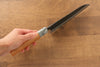 Masakage Masakage Mizu Blue Steel No.2 Black Finished Santoku  165mm with American Cherry Handle - Japannywholesale