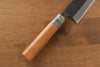 Masakage Masakage Mizu Blue Steel No.2 Black Finished Santoku  165mm with American Cherry Handle - Japannywholesale