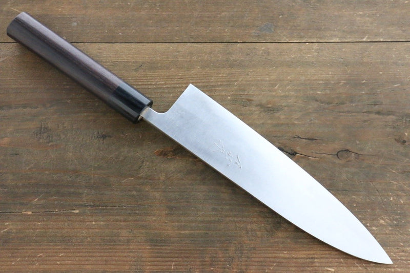 Ogata White Steel No.2  Damascus Gyuto  210mm with Shitan Handle - Japannywholesale