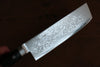 Seisuke VG10 8 Layer Damascus Migaki Finished Nakiri  165mm Black Pakka wood Handle - Japannywholesale