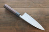 Hideo Kitaoka Blue Steel No.2 Damascus Deba  180mm Shitan Handle - Japannywholesale