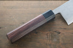 Hideo Kitaoka Blue Steel No.2 Damascus Deba  180mm Shitan Handle - Japannywholesale