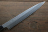 Hideo Kitaoka Blue Steel No.2 Damascus Yanagiba  210mm Shitan Handle - Japannywholesale