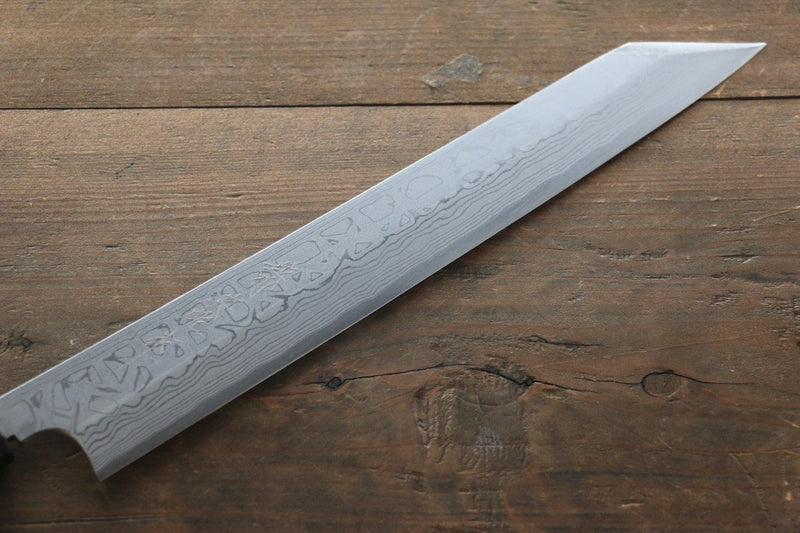 Hideo Kitaoka White Steel No.2 Damascus Kiritsuke Yanagiba  270mm Shitan Handle - Japannywholesale