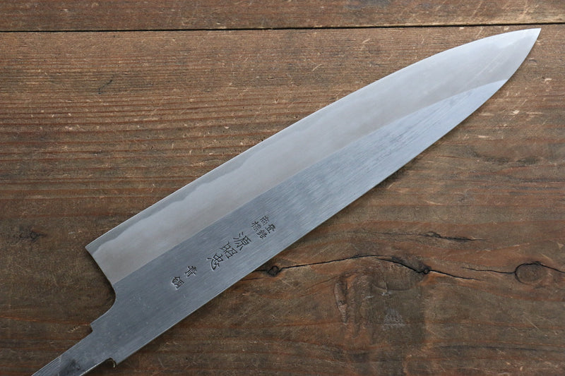 Minamoto Akitada Hontanren Blue Steel No.2 Gyuto  210mm (Blade only) - Japannywholesale