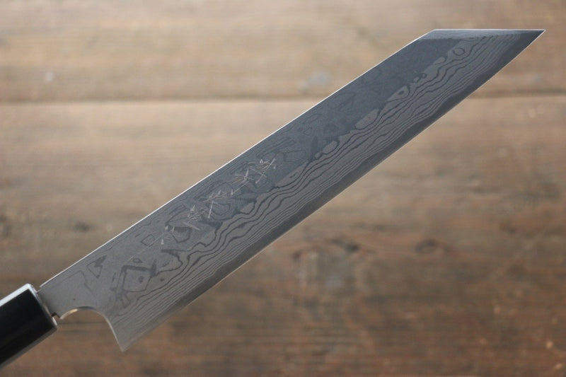 Hideo Kitaoka White Steel No.2 Damascus Kiritsuke Yanagiba  210mm Shitan Handle - Japannywholesale