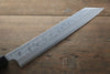 Hideo Kitaoka White Steel No.2 Damascus Kiritsuke Yanagiba  240mm Shitan Handle - Japannywholesale