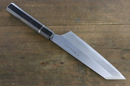 Sakai Takayuki Homura Blue Steel No.2 Kengata Santoku  195mm Ebony Wood Handle - Japannywholesale