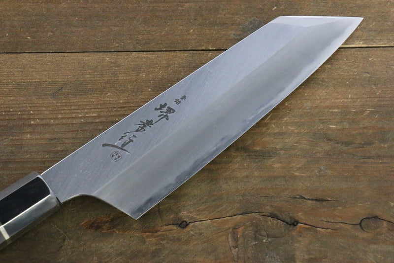 Sakai Takayuki Homura Blue Steel No.2 Kengata Santoku  195mm Ebony Wood Handle - Japannywholesale