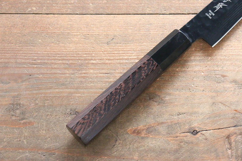 Sakai Takayuki Kurokage VG10 Hammered Teflon Coating Petty-Utility  150mm Wenge Handle - Japannywholesale