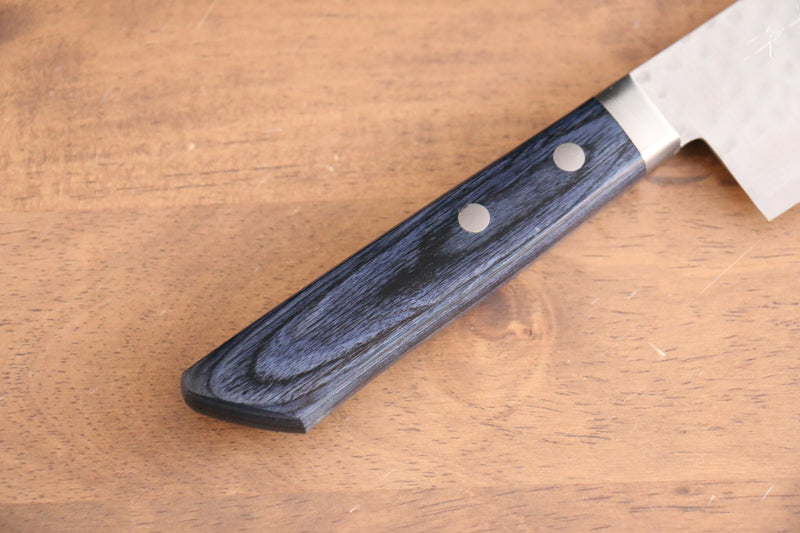 Kunihira Kokuryu VG10 Hammered Usuba  165mm Navy blue Pakka wood Handle - Japannywholesale