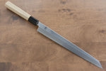 Kikuzuki White Steel No.2 Kasumitogi Kiritsuke Yanagiba  270mm Magnolia Handle - Japannywholesale