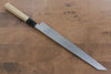 Kikuzuki White Steel No.2 Kasumitogi Kiritsuke Yanagiba  300mm Magnolia Handle - Japannywholesale