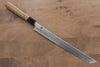 Kikuzuki White Steel No.2 Kasumitogi Sakimaru Takohiki  270mm Magnolia Handle - Japannywholesale