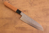 Tessen by Yamatsuka Tamahagane Damascus Santoku  165mm Wild Cherry Handle - Japannywholesale