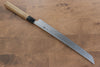 Kikuzuki White Steel No.2 Kasumitogi Sakimaru Takohiki  270mm Magnolia Handle - Japannywholesale