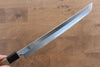 Kikuzuki White Steel No.2 Kasumitogi Sakimaru Takohiki  270mm Magnolia Handle - Japannywholesale