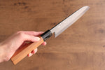 Tessen by Yamatsuka Tamahagane Damascus Santoku  165mm Wild Cherry Handle - Japannywholesale