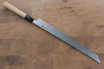 Kikuzuki White Steel No.2 Kasumitogi Sakimaru Takohiki  300mm Magnolia Handle - Japannywholesale