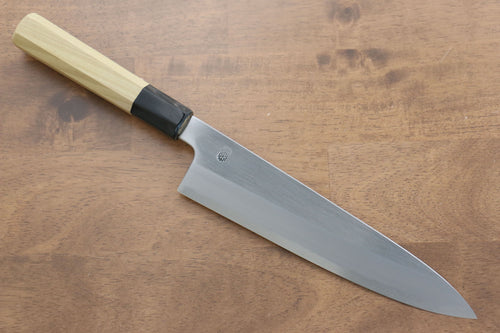 Kikuzuki White Steel No.2 Kasumitogi Gyuto  210mm Magnolia Handle - Japannywholesale