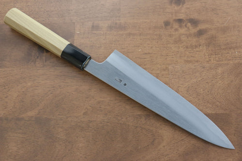 Kikuzuki White Steel No.2 Kasumitogi Gyuto  210mm Magnolia Handle - Japannywholesale