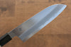 Kikuzuki White Steel No.2 Kasumitogi Santoku  180mm Magnolia Handle - Japannywholesale