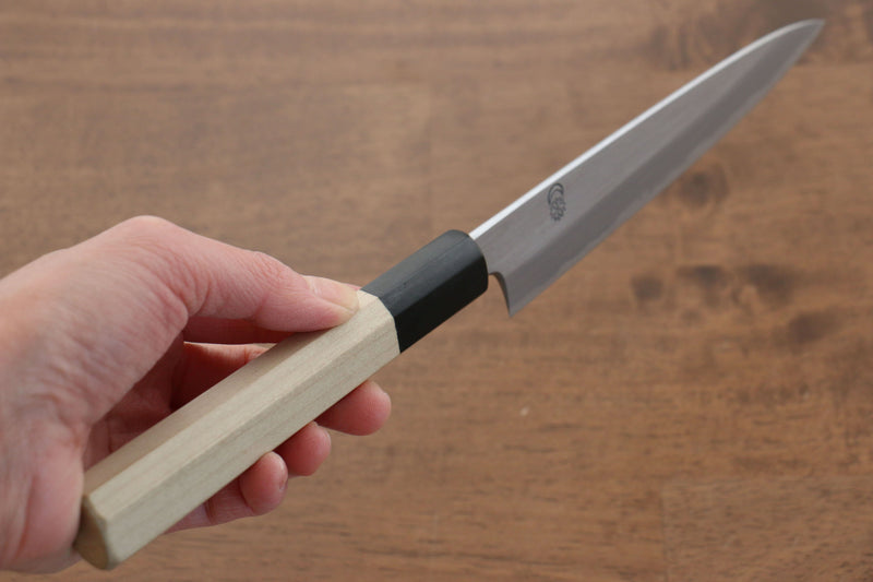 Kikuzuki White Steel No.2 Kasumitogi Petty-Utility  150mm Magnolia Handle - Japannywholesale