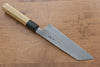 Kikuzuki White Steel No.2 Kasumitogi Kiritsuke Santoku  180mm Magnolia Handle - Japannywholesale