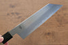 Kikuzuki White Steel No.2 Kasumitogi Kiritsuke Santoku  180mm Magnolia Handle - Japannywholesale