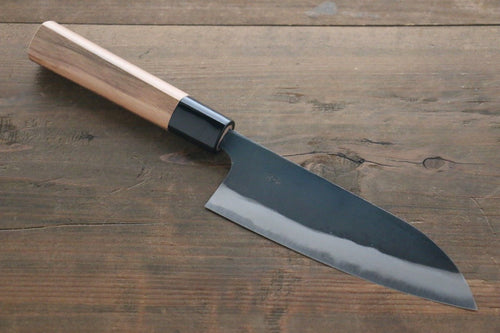 Nao Yamamoto Blue Steel No.2 Kurouchi Small Santoku  150mm - Japannywholesale