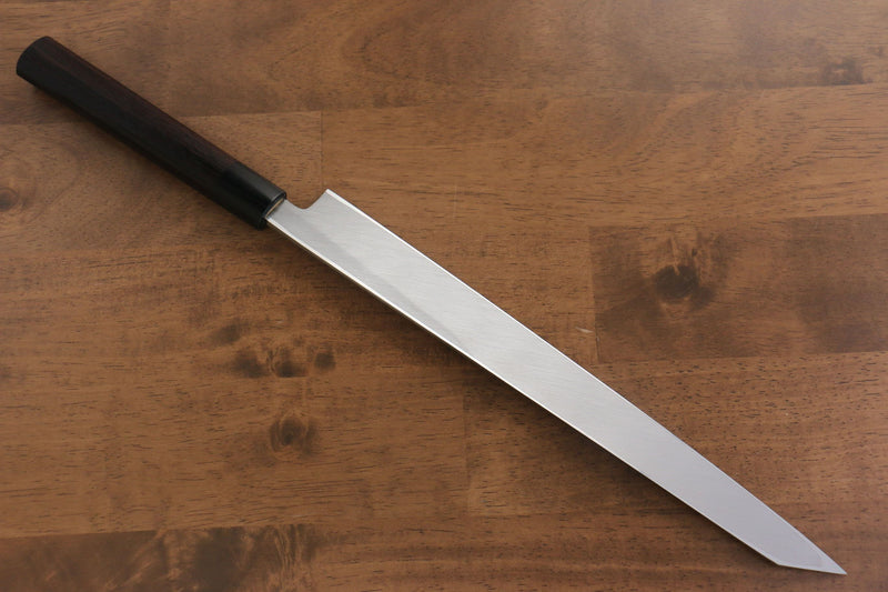 Jikko White Steel No.2 Kiritsuke Yanagiba  300mm Shitan Handle - Japannywholesale