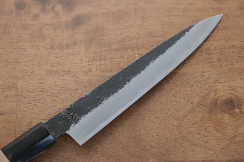 Kikuzuki White Steel No.2 Black Finished Petty-Utility  150mm Magnolia Handle - Japannywholesale