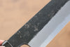 Kikuzuki White Steel No.2 Black Finished Kiritsuke Gyuto  210mm Magnolia Handle - Japannywholesale