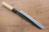 Kikuzuki White Steel No.2 Black Finished Kiritsuke Gyuto  240mm Magnolia Handle - Japannywholesale