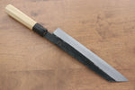 Kikuzuki White Steel No.2 Black Finished Kiritsuke Gyuto  240mm Magnolia Handle - Japannywholesale