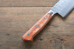 Takamura Knives Chromax Steel Hammered Santoku  170mm with Brown Pakka wood Handle - Japannywholesale