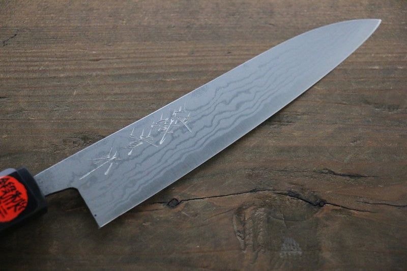 Shigeki Tanaka Blue Steel No.2 Damascus Petty-Utility  150mm Walnut Handle - Japannywholesale