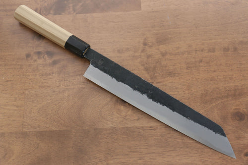 Kikuzuki White Steel No.2 Black Finished Kiritsuke Gyuto  270mm Magnolia Handle - Japannywholesale