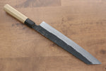 Kikuzuki White Steel No.2 Black Finished Kiritsuke Gyuto  270mm Magnolia Handle - Japannywholesale