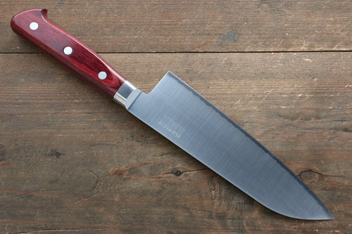 Takamura Knives SG2 Santoku  170mm with Red Pakka wood Handle - Japannywholesale