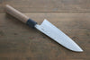 Shigeki Tanaka Blue Steel No.2 Damascus Santoku  165mm Walnut Handle - Japannywholesale