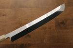 Jikko Silver Steel No.3 Sakimaru Yanagiba  270mm Ebony with Ring Handle - Japannywholesale