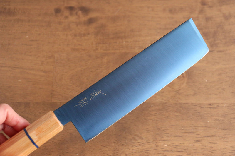 Seisuke SK-85鋼 Ion plating Nakiri  175mm White wood Handle - Japannywholesale