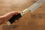 Jikko Silver Steel No.3 Sakimaru Yanagiba  300mm Ebony with Ring Handle - Japannywholesale