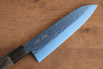 Seisuke SK-85 Ion plating Hammered Santoku  180mm Gray Pakka wood Handle - Japannywholesale