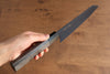 Seisuke SK-85 Ion plating Kiritsuke Santoku  180mm Gray Pakka wood Handle - Japannywholesale