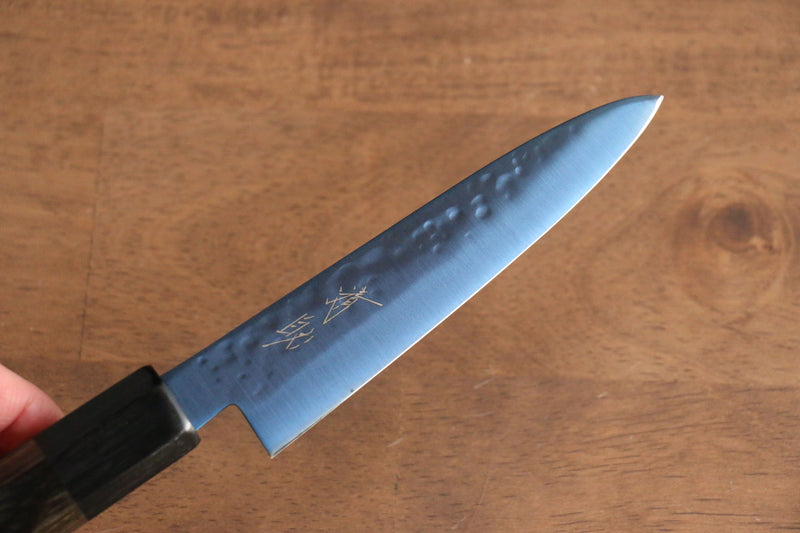 Seisuke SK-85 Ion plating Hammered Petty-Utility  120mm Gray Pakka wood Handle - Japannywholesale