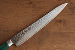 Sakai Takayuki VG10 17 Layer Damascus Sujihiki  240mm Green Pakka wood Handle - Japannywholesale